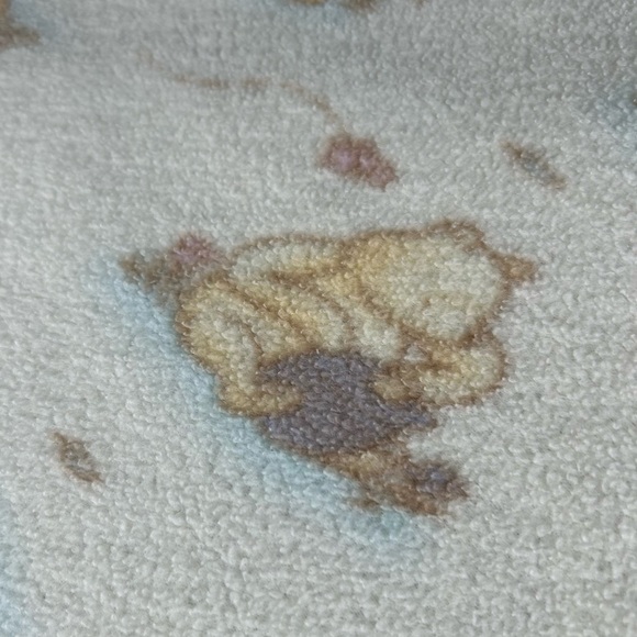 Disney Classic Pooh Fleece Baby Blanket 2006 Winnie The Pooh & Piglet Polyester‎ - Picture 6 of 12